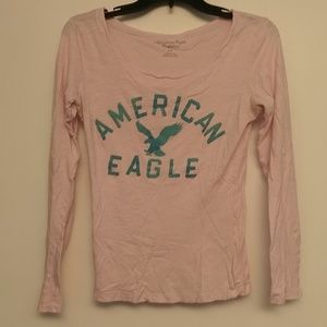 Blush pink american eagle tee